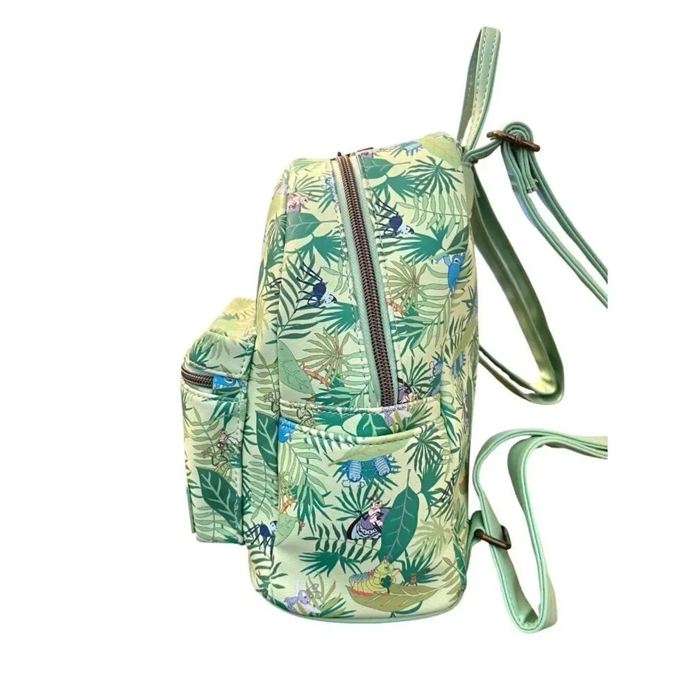 Loungefly Disney A Bug’s Life Heimlich Leaf Print Mini Backpack Flik Hopper